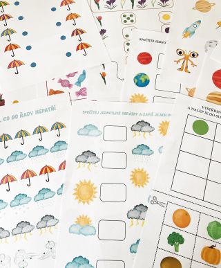 115 stran pracovních listů v jednom balíčku! 🖊️🌸Dohromady 13 témat 😍 🍅 Ovoce a zelenina 🍁Podzim 🎃Halloween 🧥Zimní oblečení...