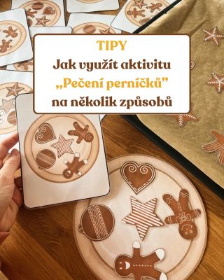 Jedna aktivita - spoustu možností! 🍪✨ Připravila jsem pro vás tipy, jak můžete jednoduchou aktivitu “skládání perníčků na...
